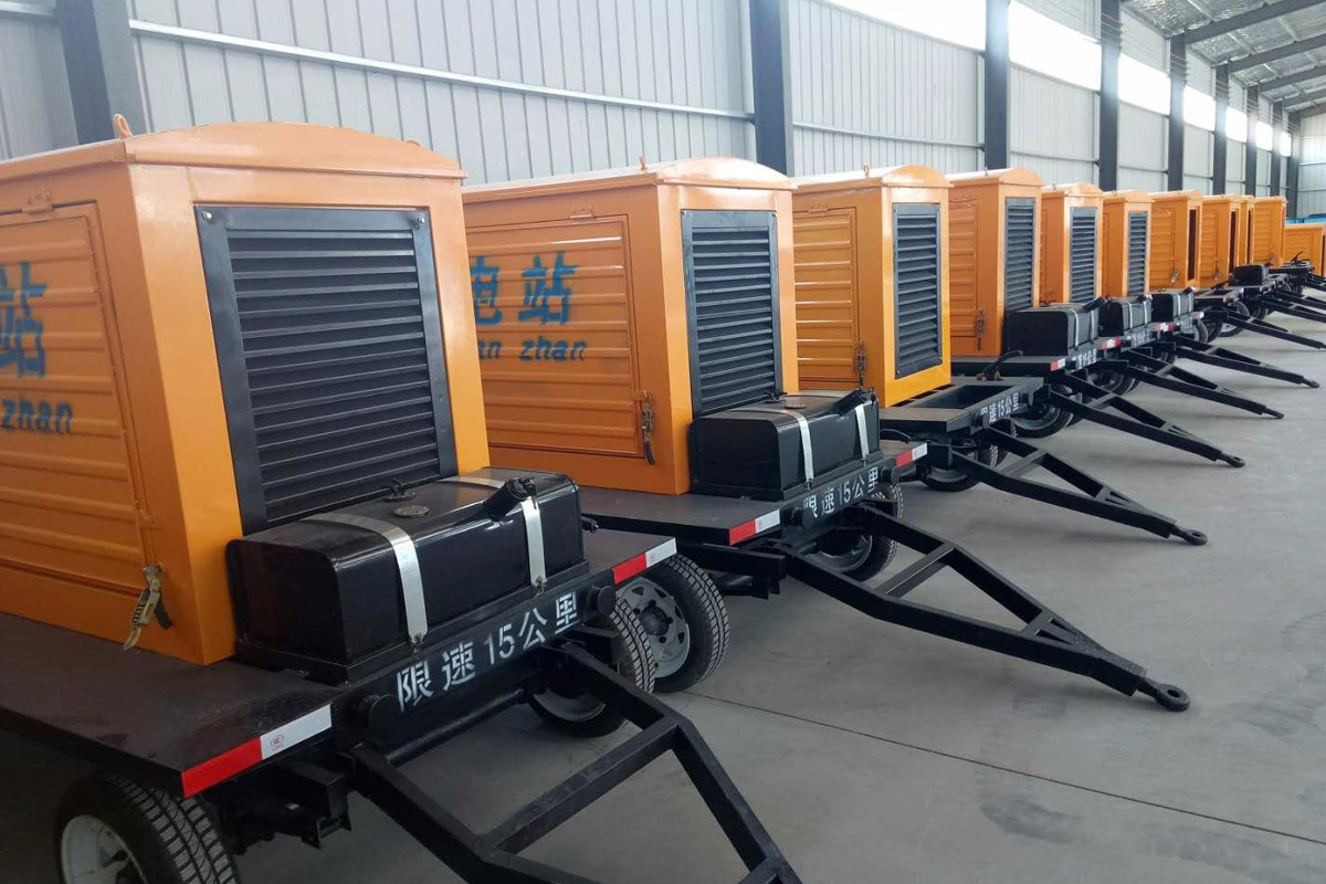 中兴镇发电机租赁施工现场